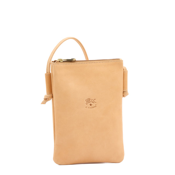 Lisa | Women's crossbody bag in leather color natural