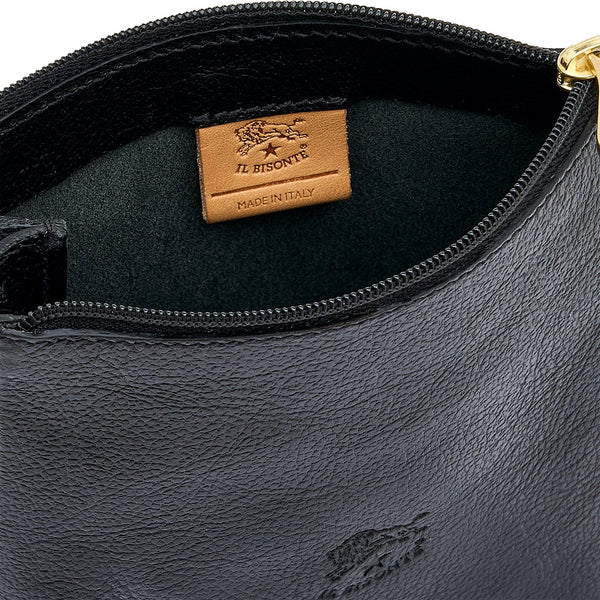 Elisa | Women's crossbody bag in leather color black