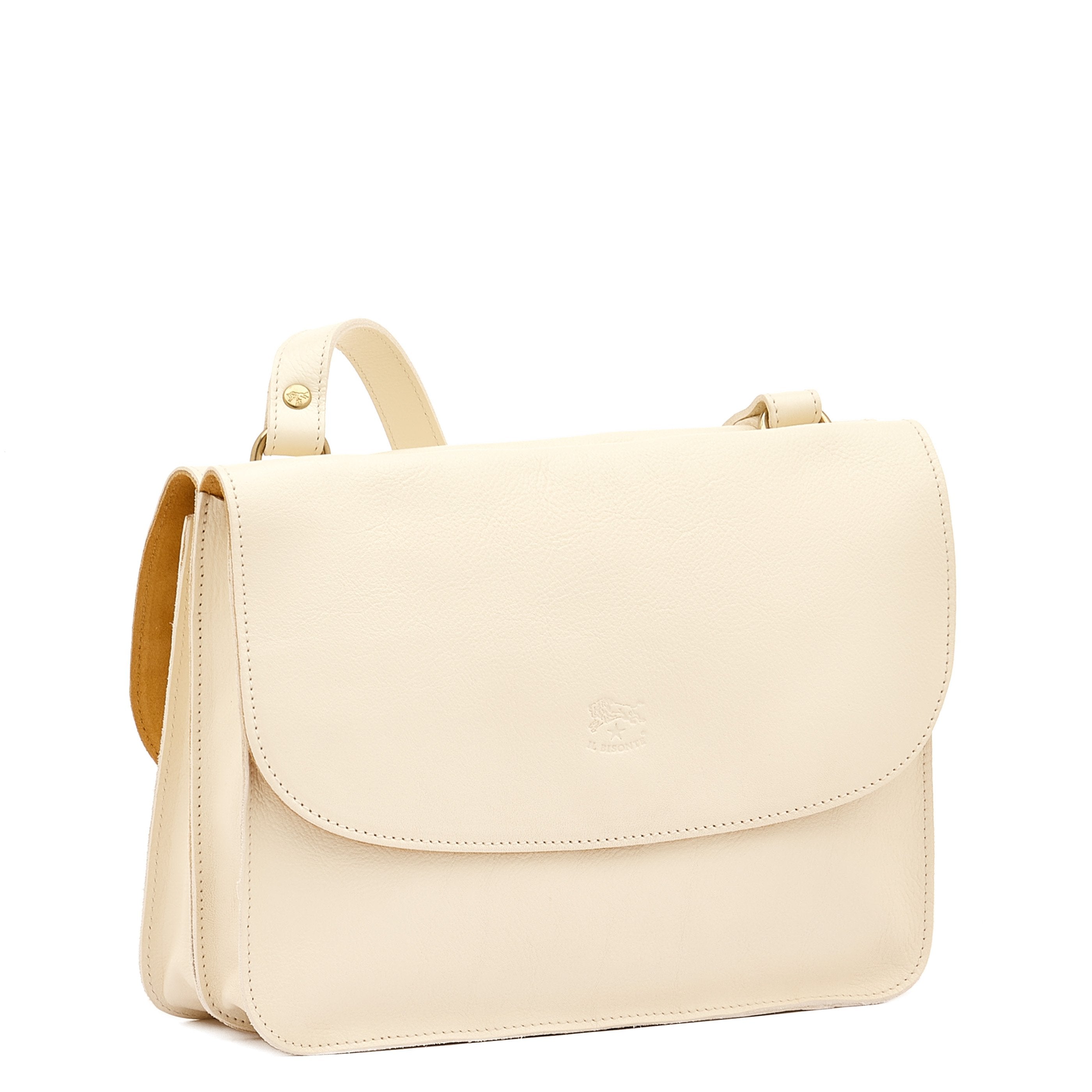 Salina | Women's crossbody bag in leather color milk