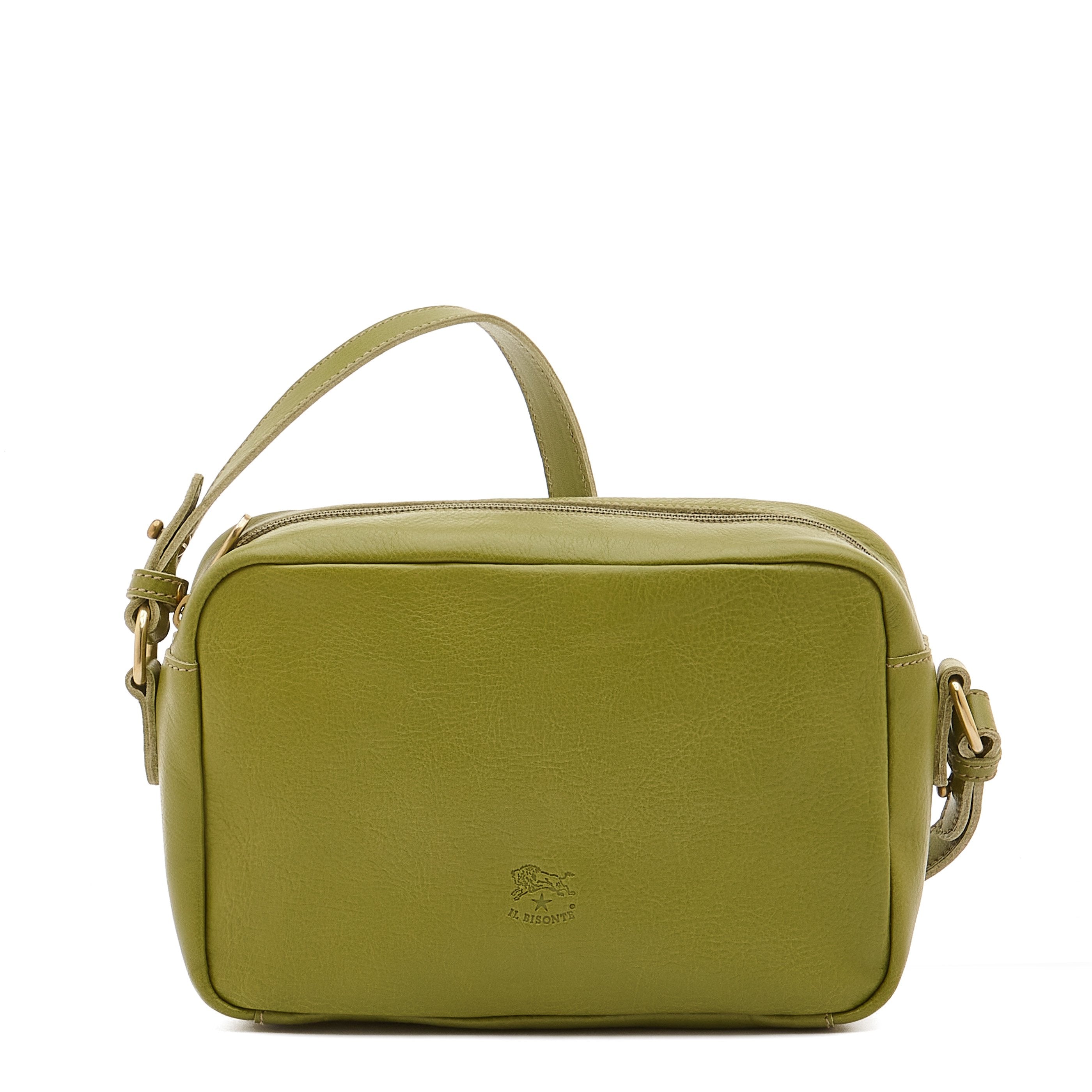 Salina | Women's crossbody bag in leather color seaweed — 
front view
 — 1 of 4