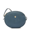 Rubino | Women's crossbody bag in leather color blue denim