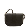 Fausta Medium | Women's Crossbody Bag in Leather color Black