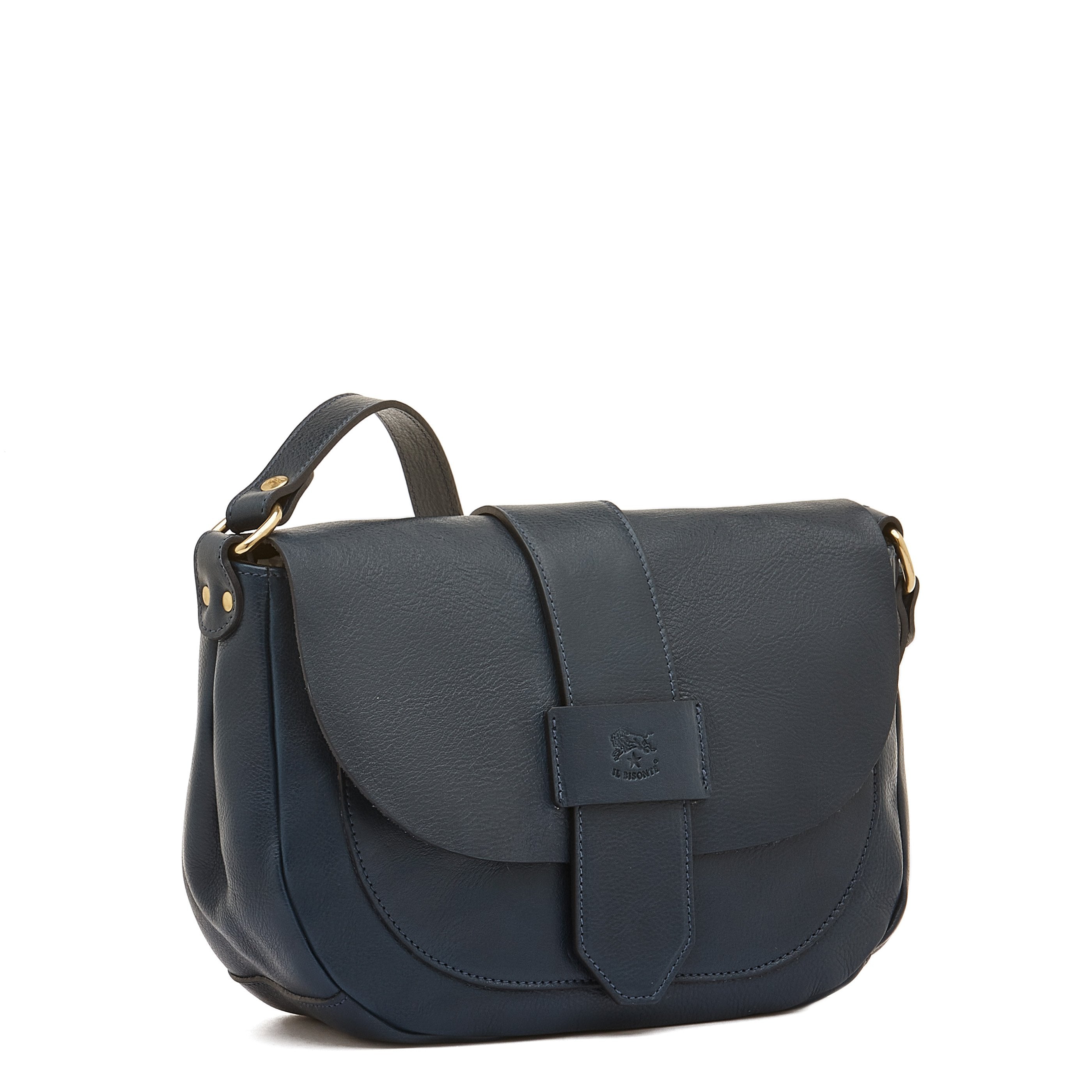 Fausta Medium | Women's crossbody bag in leather color blue