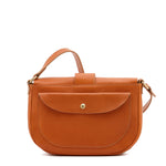 Fausta Medium | Women's Crossbody Bag in Leather color Caramel