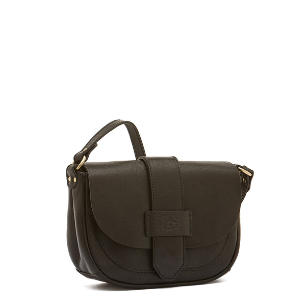 Fausta Small | Women's crossbody bag in leather color black