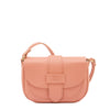 Fausta Small | Women's crossbody bag in leather color grapefruit