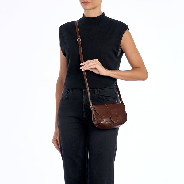Fausta Small | Borsa a tracolla da donna in pelle colore arabica