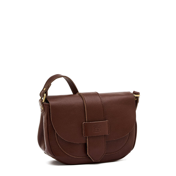 Fausta Small | Borsa a tracolla da donna in pelle colore arabica