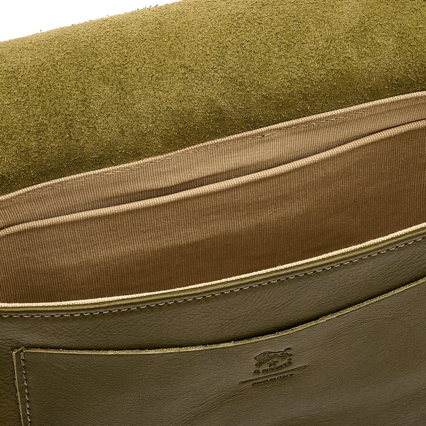 Fausta Small | Sac bandouliere pour femme en cuir couleur vert rugiada