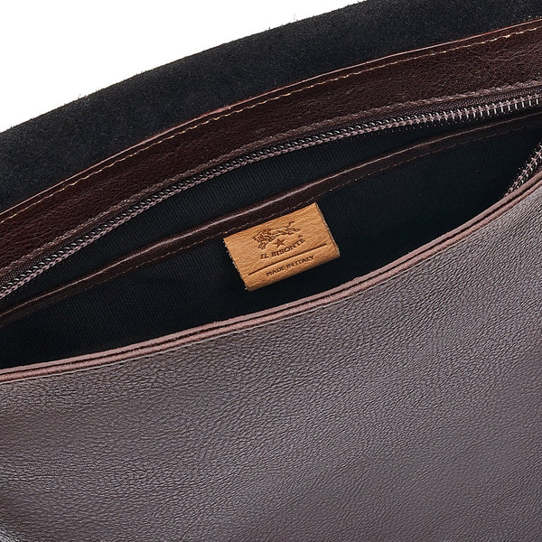 Brolio | Men's Crossbody Bag in Vintage Leather color Coffee