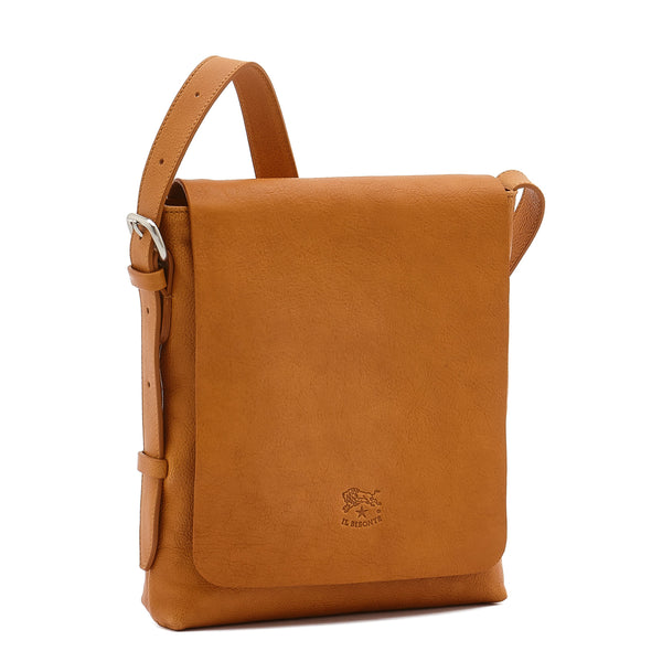 Brolio | Men's crossbody bag in vintage leather color natural