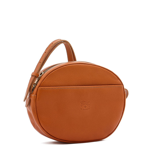Rubino | Women's crossbody bag in leather color caramel