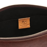 Oriuolo | Men's crossbody bag in vintage leather color coffee