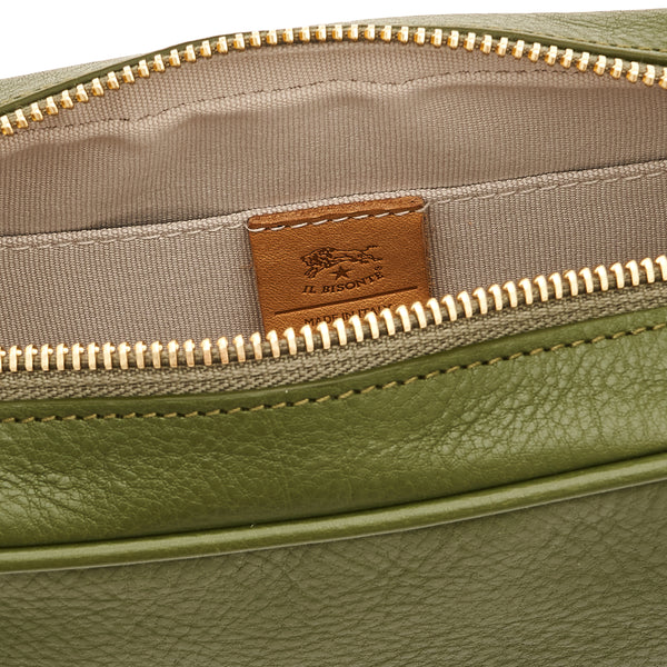 Oliveta | Women's crossbody bag in leather color cypress
