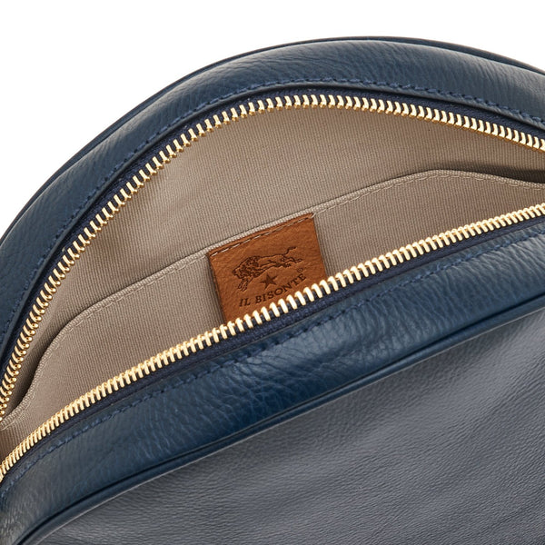 Oliveta | Women's crossbody bag in leather color blue