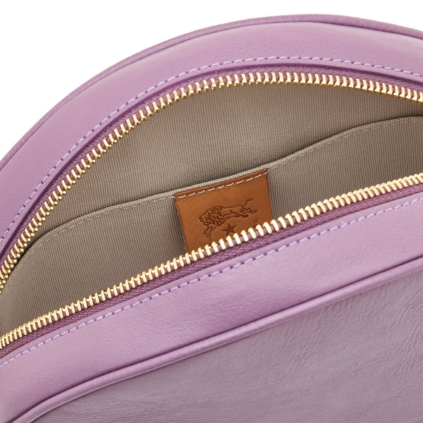 Oliveta | Women's crossbody bag in leather color wisteria