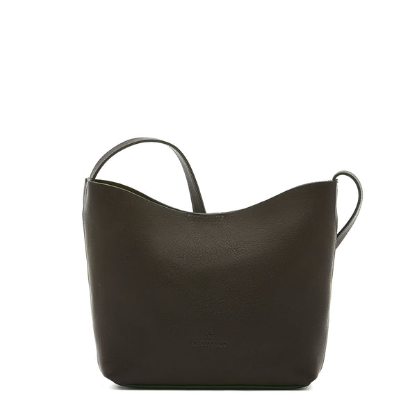 Le laudi | Women's crossbody bag in vintage leather color black