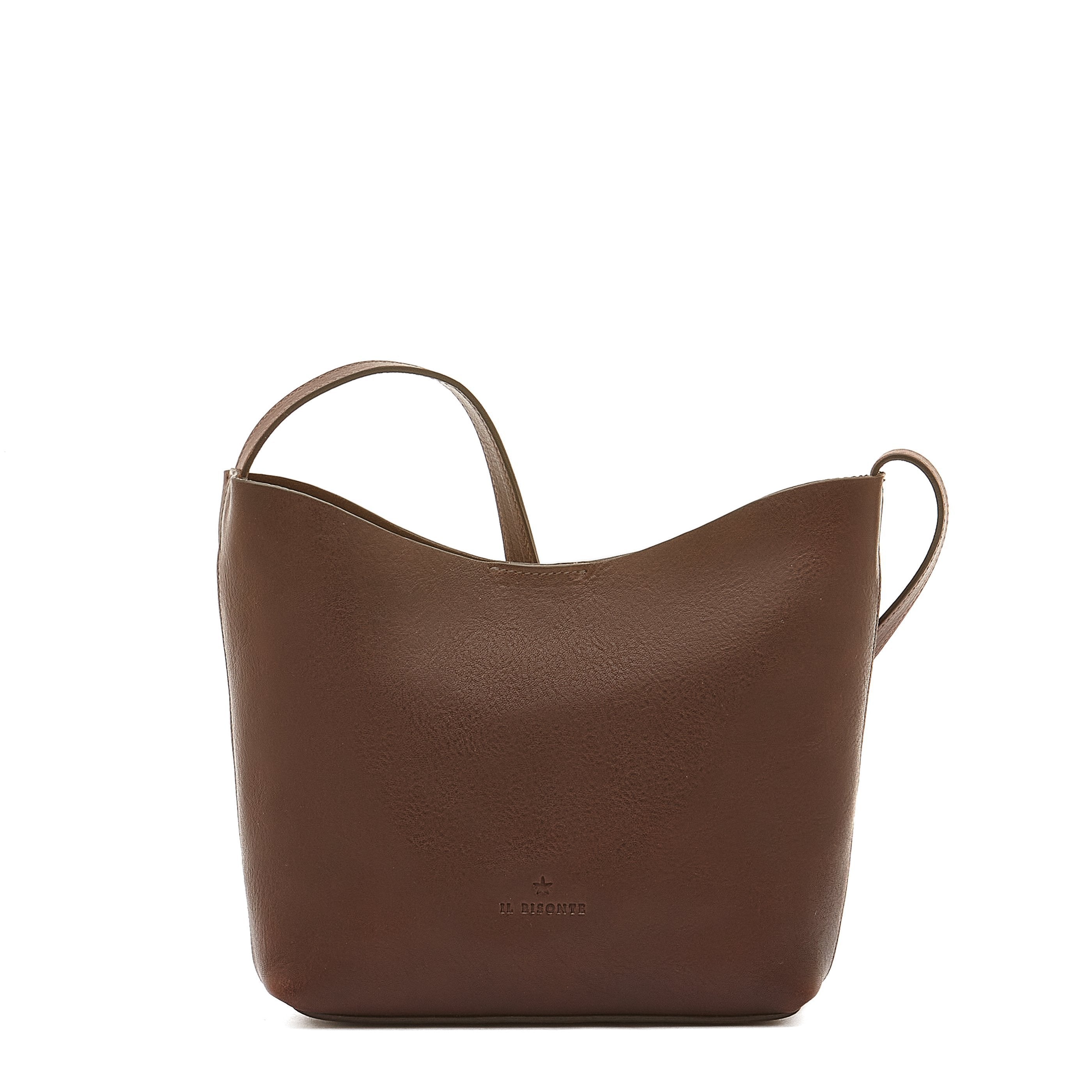 Le laudi | Women's crossbody bag in vintage leather color coffee