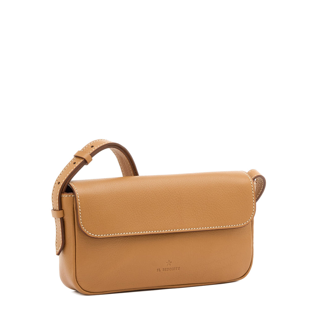 Studio | Women's crossbody bag in leather color gianduia — 
side view
 — 3 of 4