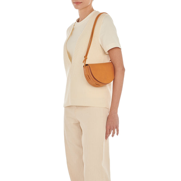 Snodo | Women's crossbody bag in vintage leather color natural