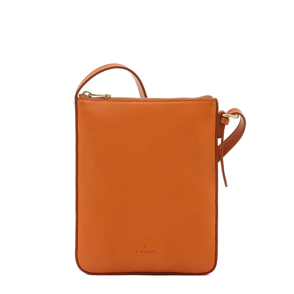 Modulo | Women's crossbody bag in leather color caramel