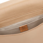 Novecento | Women's crossbody bag in leather color caffelatte