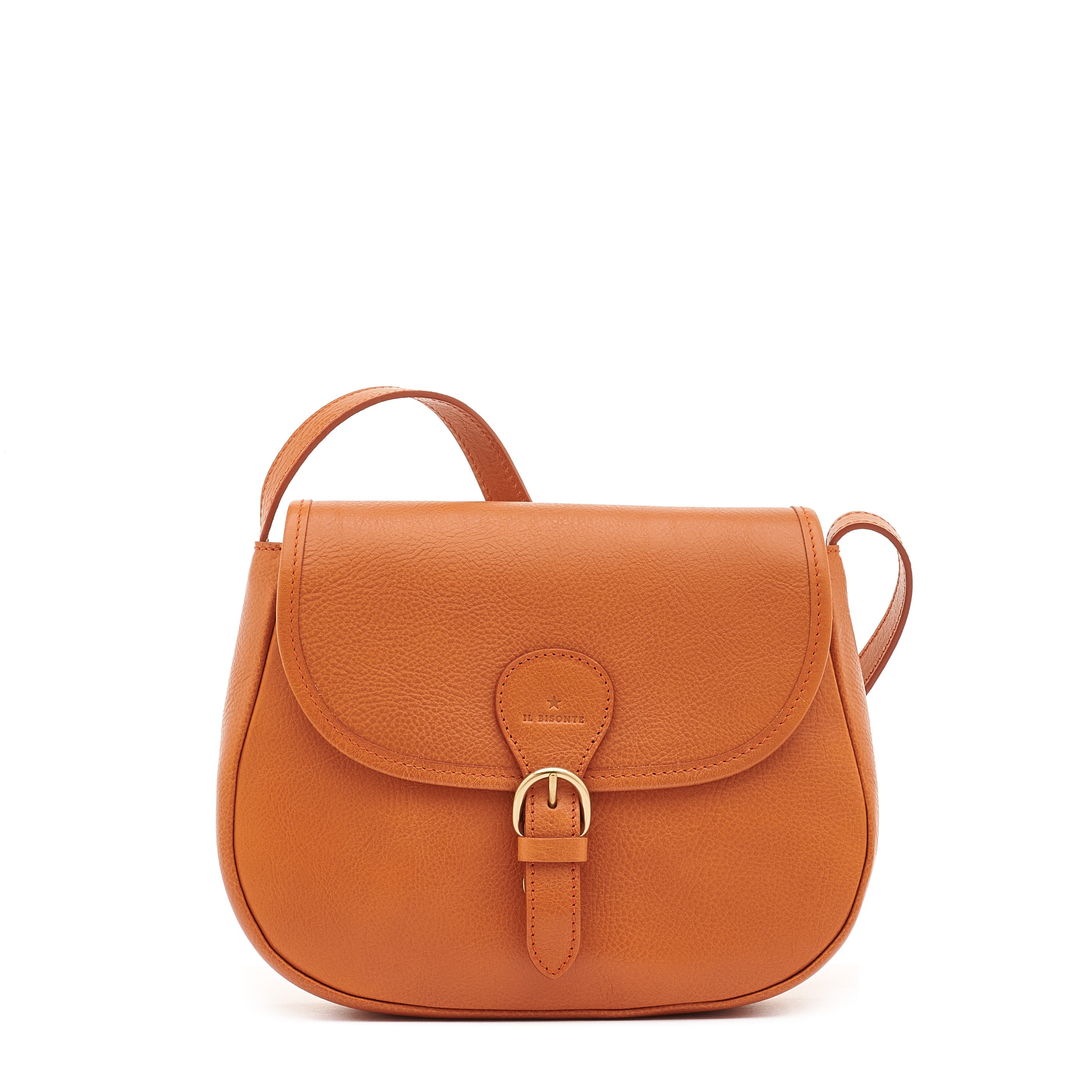 Novecento | Women's crossbody bag in leather color caramel