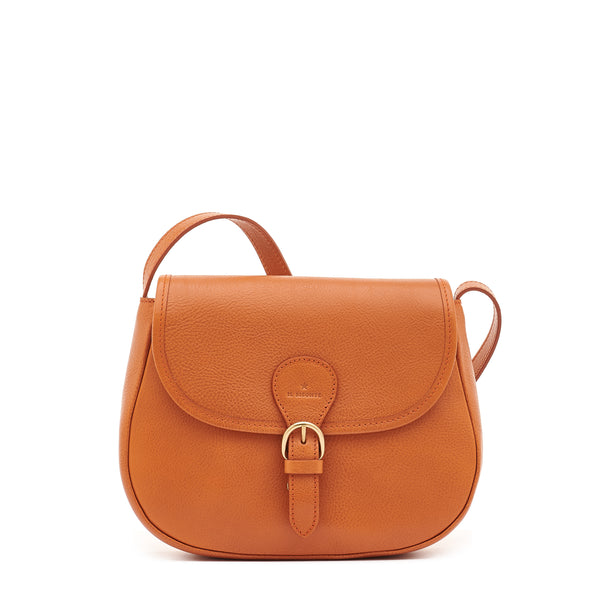 Novecento | Women's crossbody bag in leather color caramel