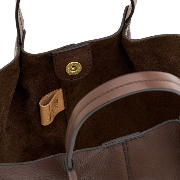 Nina | Borsa a tracolla da donna in pelle colore marrone tabacco