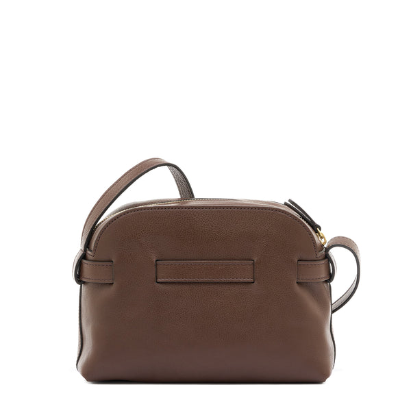 Elisa | Women's crossbody bag in leather color brown tabacco
