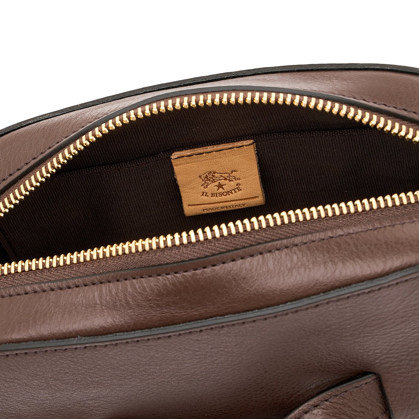 Elisa | Sac bandouliere pour femme en cuir couleur marron tabacco — 
interior detail view
 — 5 of 6