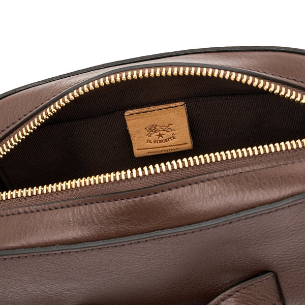 Elisa | Women's crossbody bag in leather color brown tabacco
