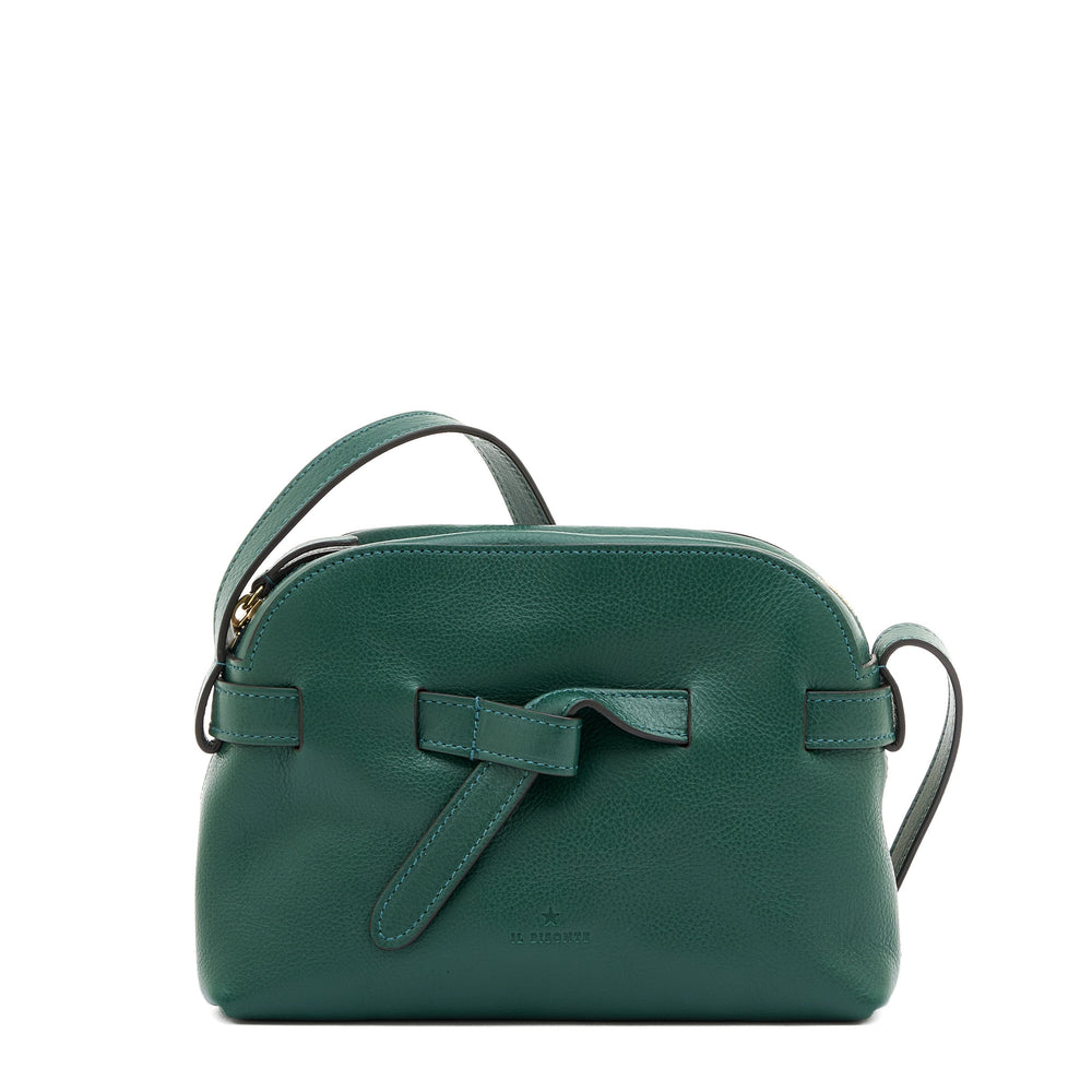 Elisa | Sac bandouliere pour femme en cuir couleur vert oleandro — 
front view
 — 1 of 5