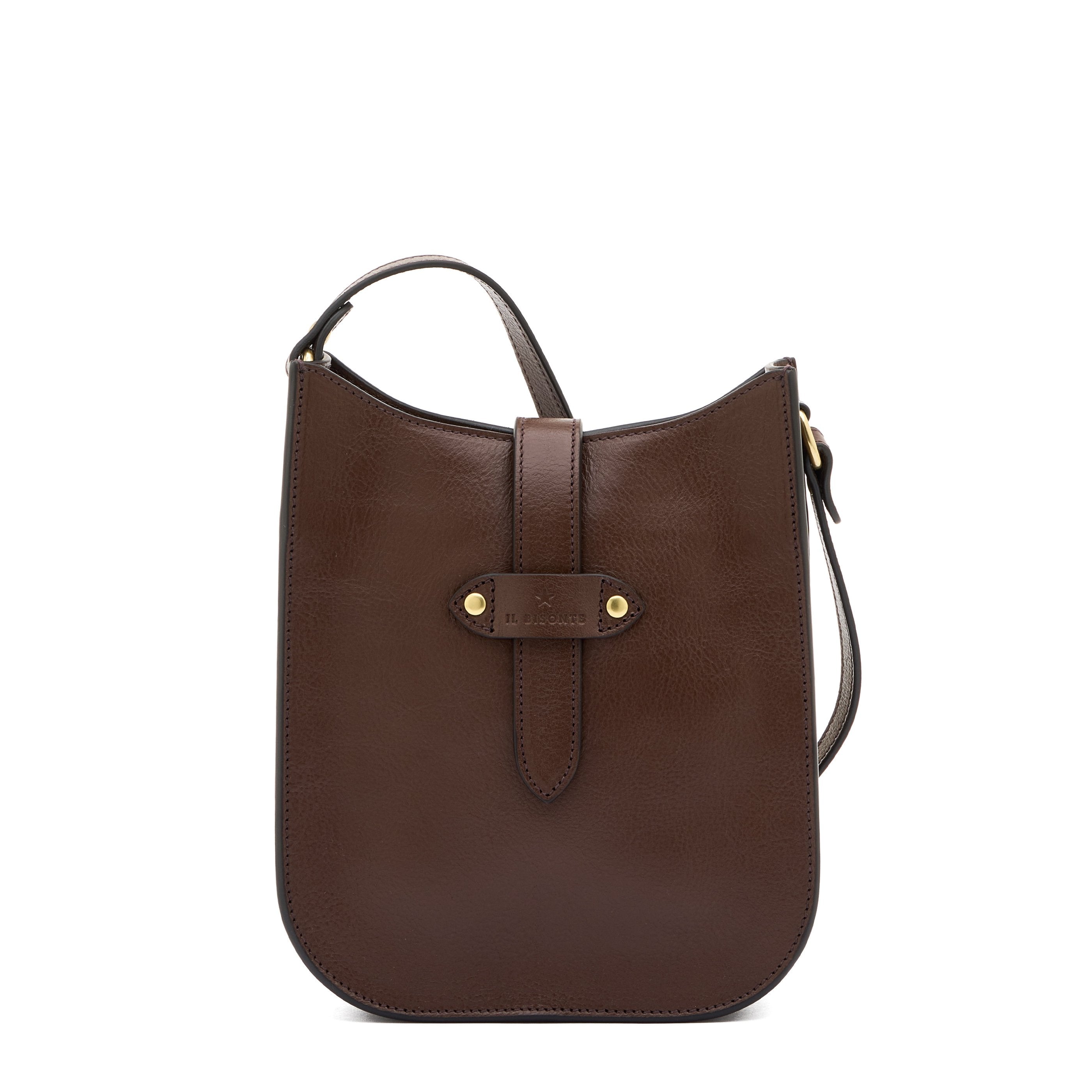 Archivio | Women's crossbody bag in leather color brown tabacco — 
front view
 — 1 of 5