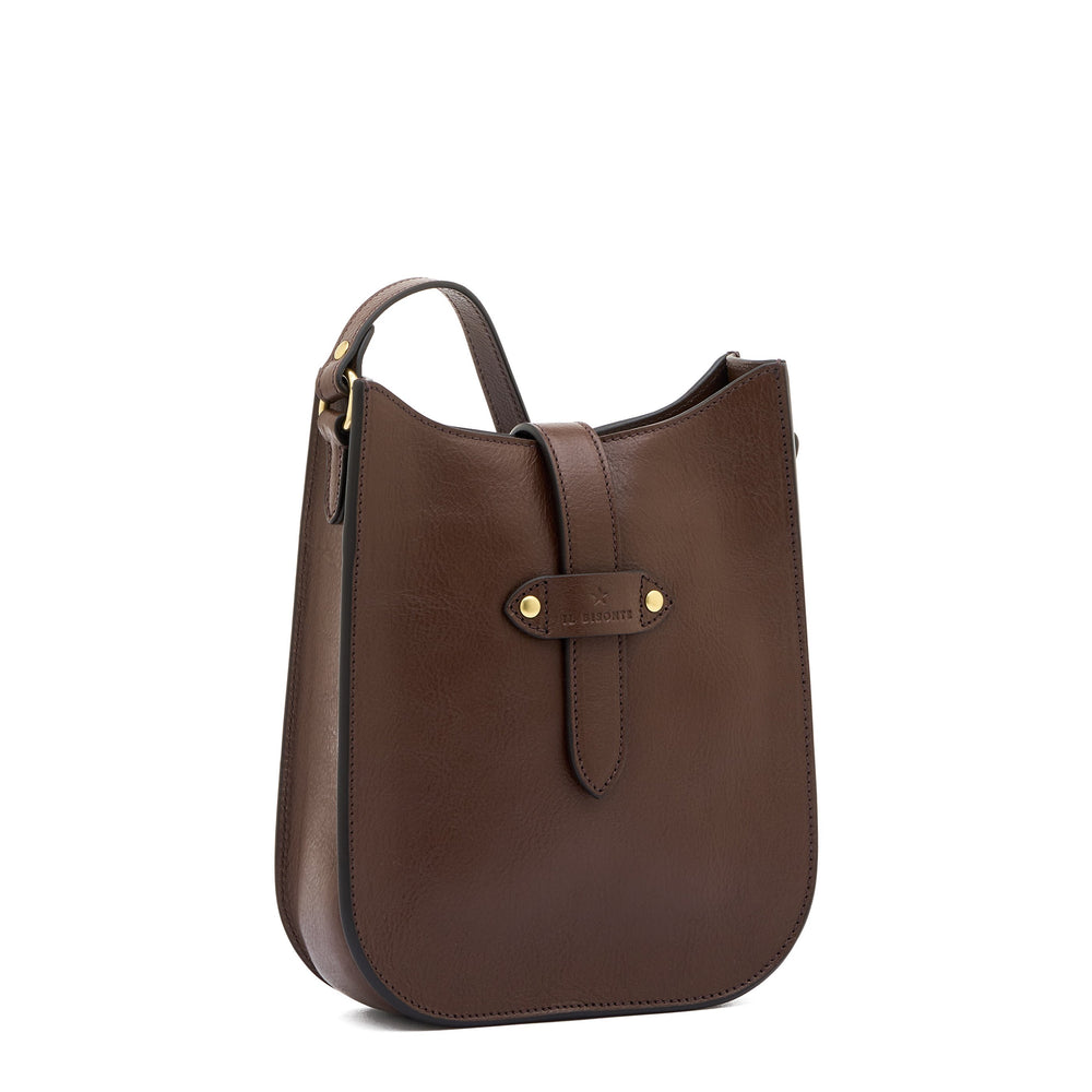 Archivio | Women's crossbody bag in leather color brown tabacco — 
side view
 — 3 of 5