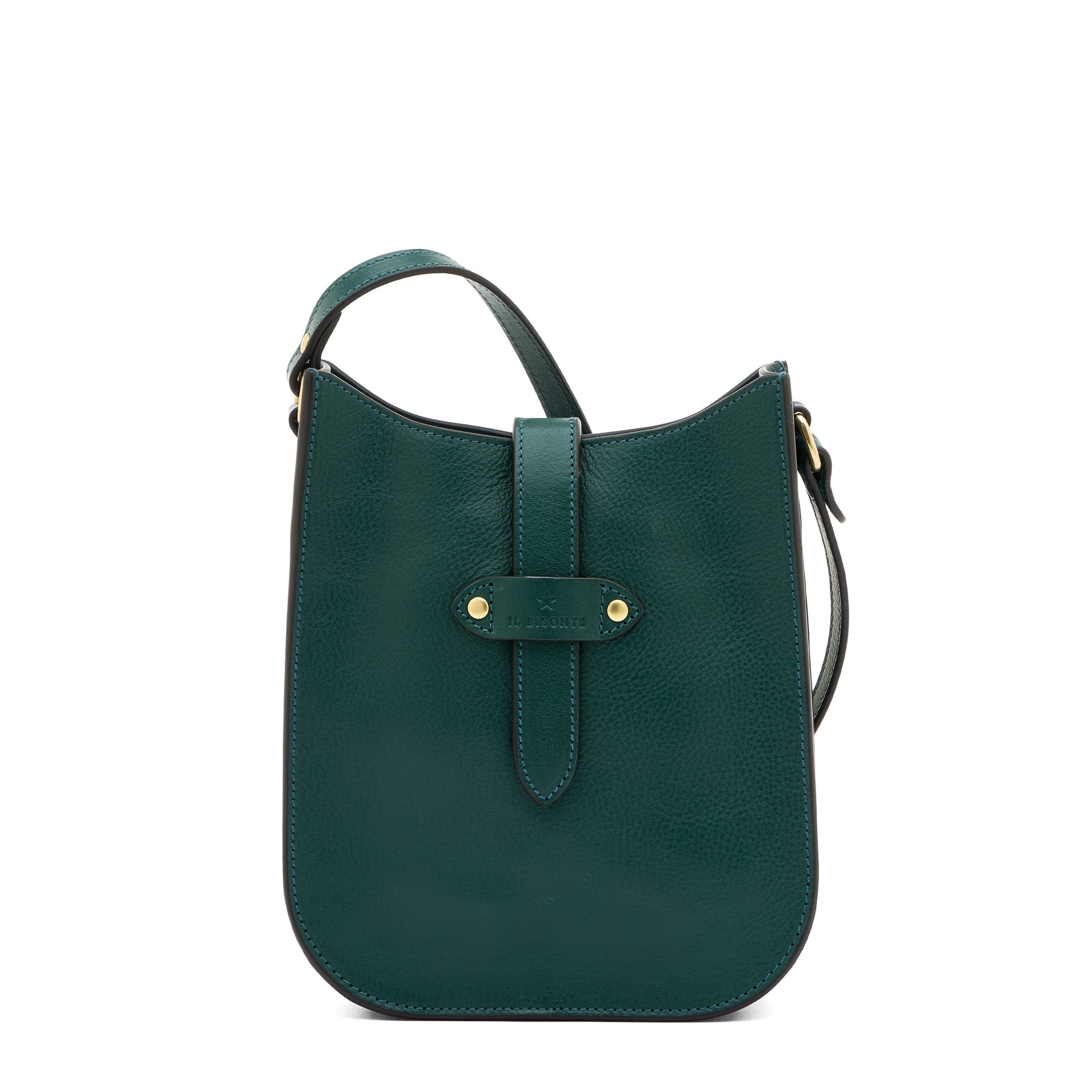 Archivio | Borsa a tracolla da donna in pelle colore verde oleandro — 
front view
 — 1 of 5
