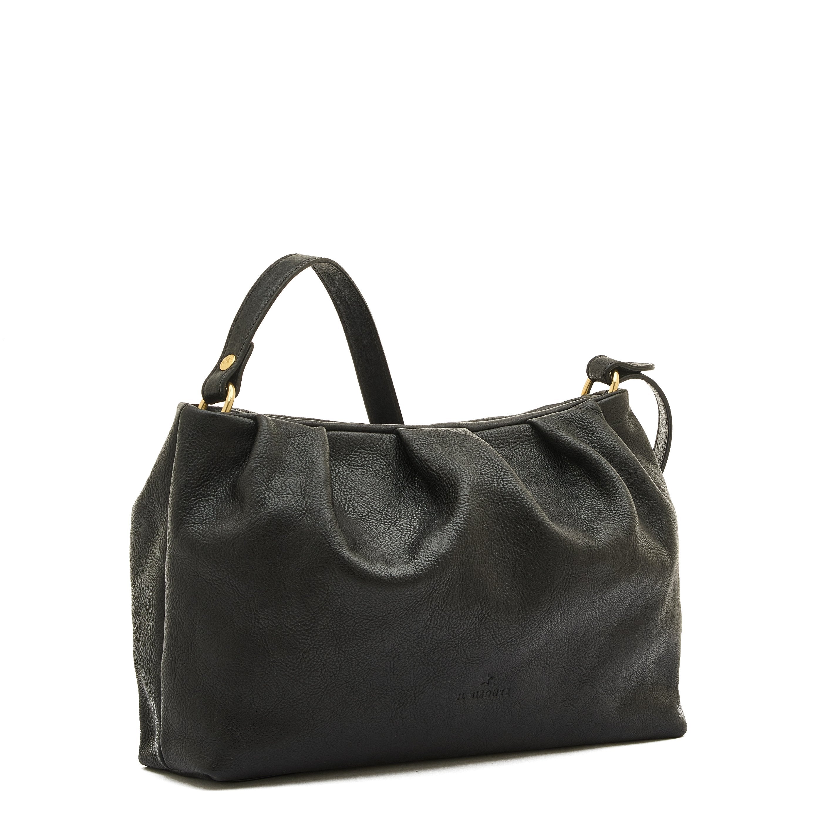 Accademia | Borsa a tracolla da donna in pelle invecchiata colore nero