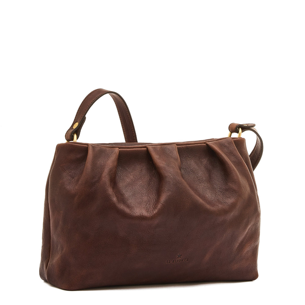 Accademia | Sac bandouliere pour femme en cuir vintage couleur cafè