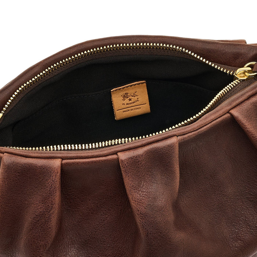 Accademia | Sac bandouliere pour femme en cuir vintage couleur cafè