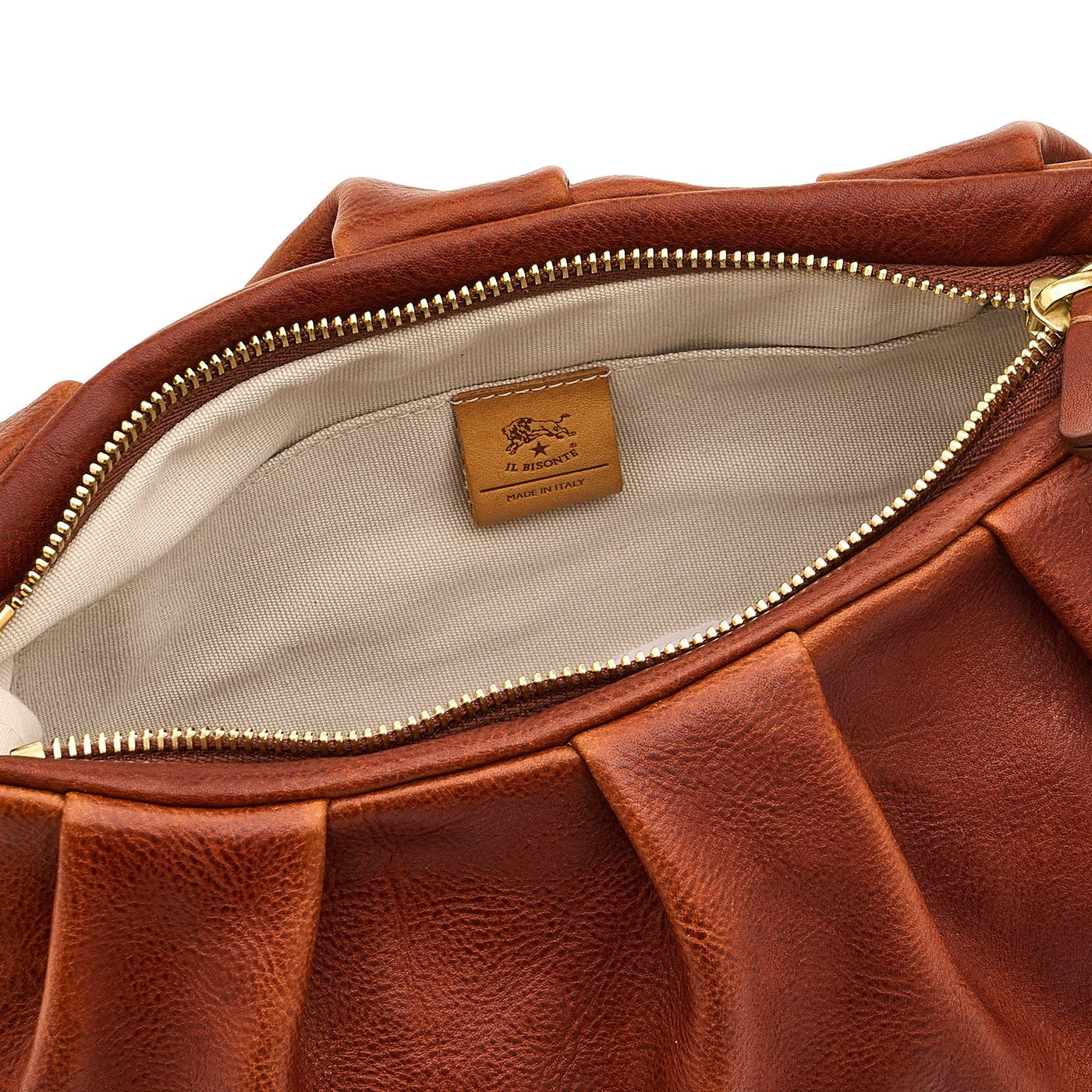 Accademia | Borsa a tracolla da donna in pelle invecchiata colore seppia