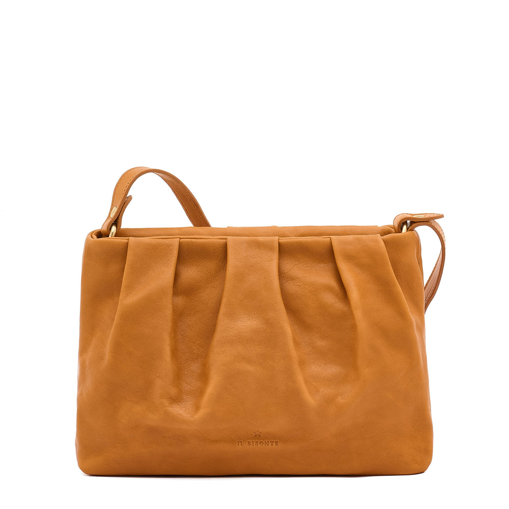 Accademia | Borsa a tracolla da donna in pelle invecchiata colore naturale