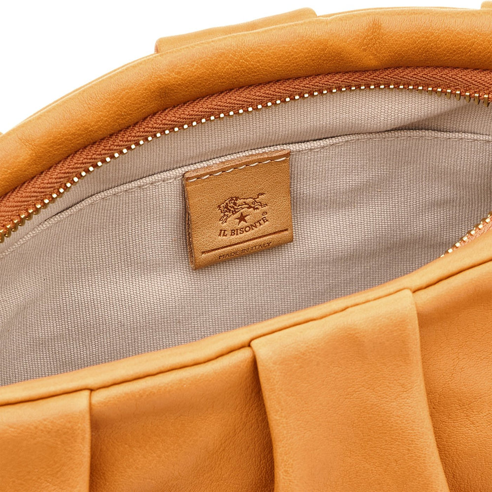 Accademia | Borsa a tracolla da donna in pelle invecchiata colore naturale