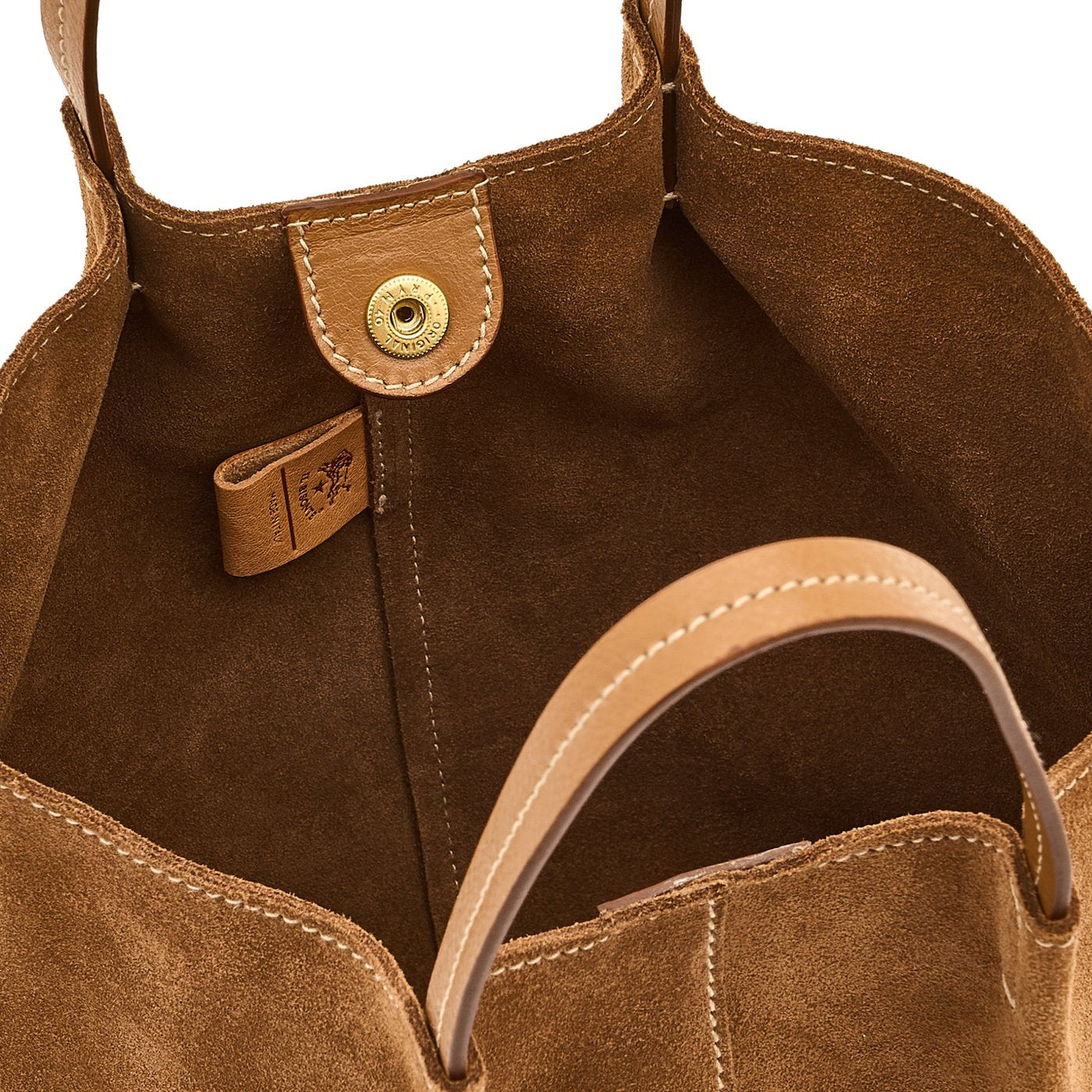 Nina | Borsa a tracolla da donna in suede colore gianduia
