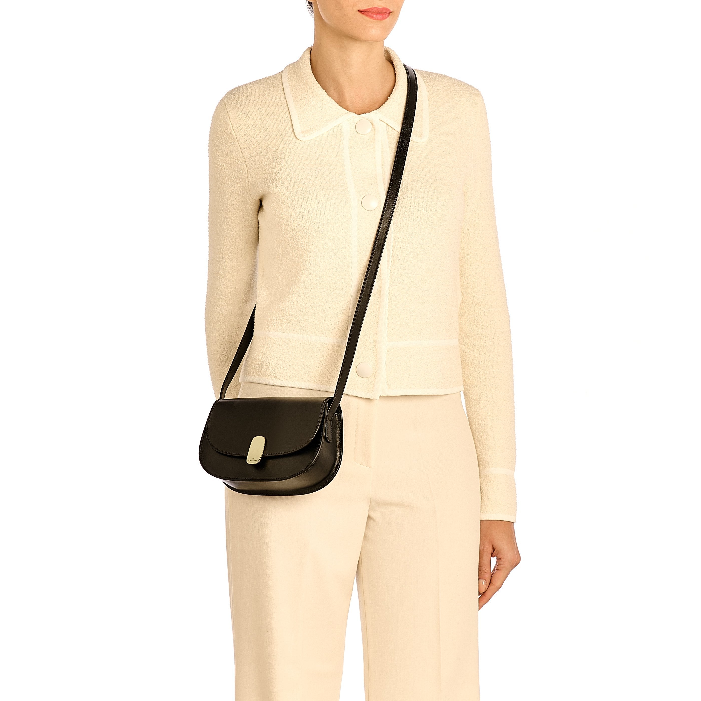 Atelier | Women's crossbody bag in leather color black