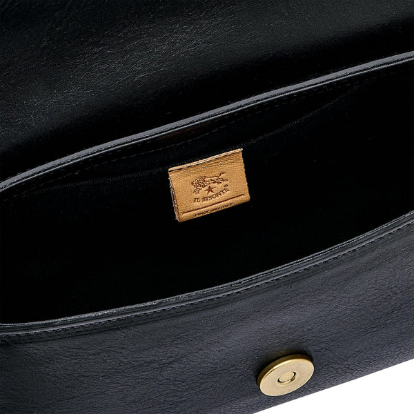 Linea 1978 | Borsa a tracolla da donna in pelle colore nero