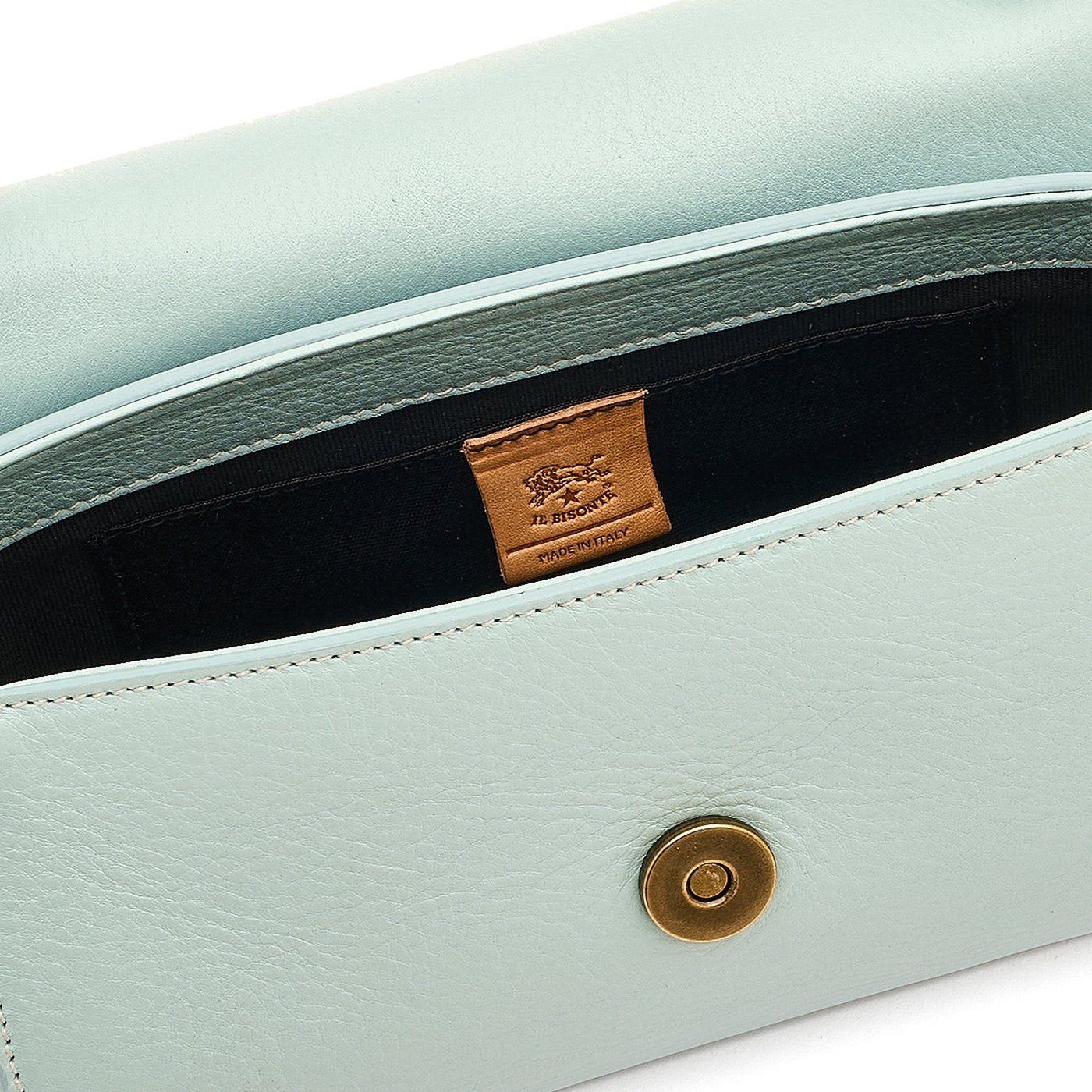 Linea 1978 | Borsa a tracolla da donna in pelle colore celeste botticelli