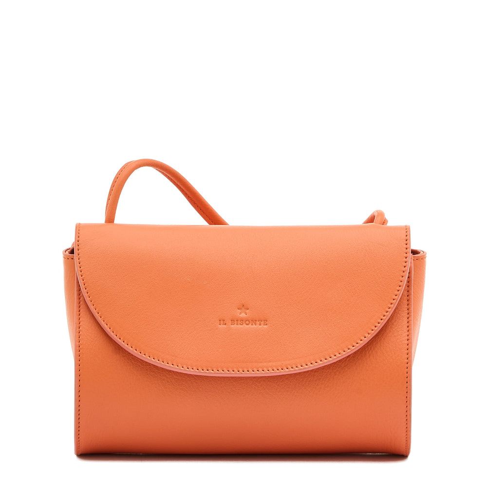 Linea 1978 | Borsa a tracolla da donna in pelle colore arancio pontormo