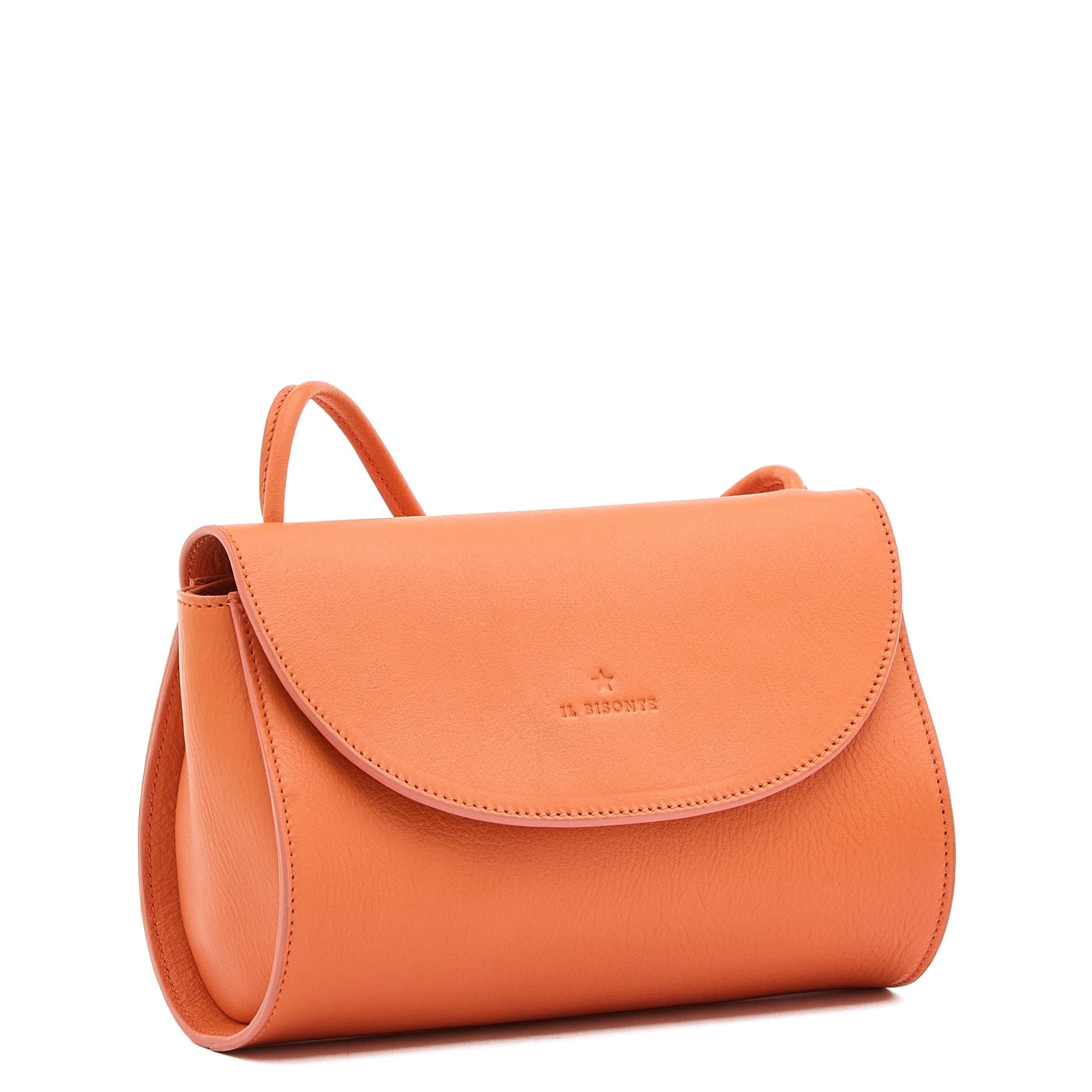 Linea 1978 | Borsa a tracolla da donna in pelle colore arancio pontormo