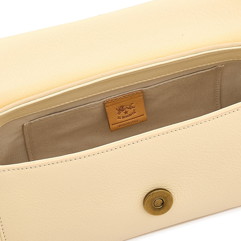 Linea 1978 | Borsa a tracolla da donna in pelle colore latte