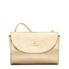Linea 1978 | Borsa a tracolla da donna in pelle metallizzata colore platino